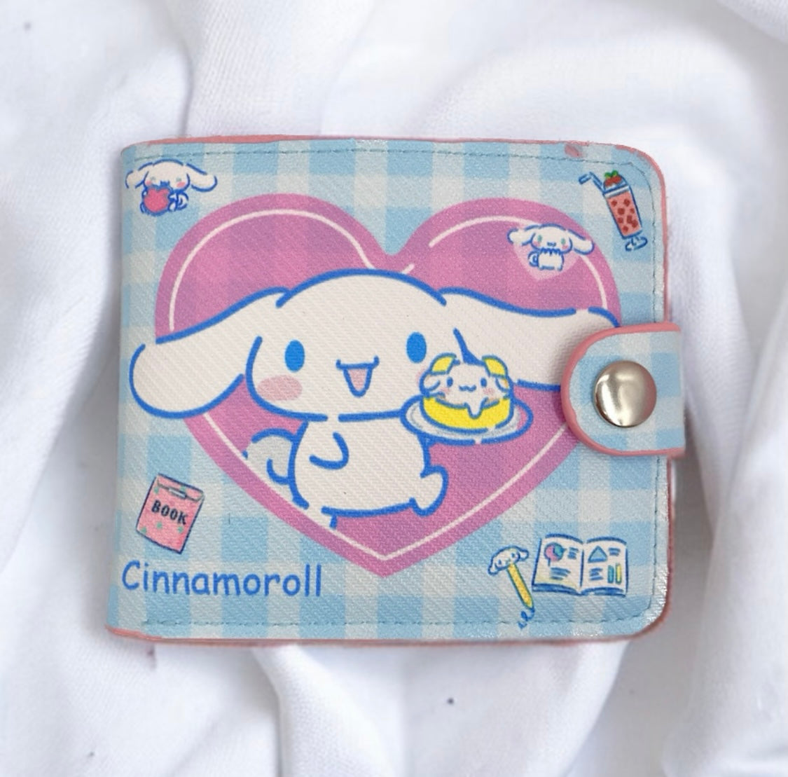 Sanrio Cute Coin Purse and Card Holder Wallet with Buttons