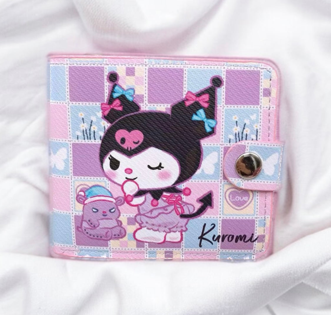 Sanrio Coin Purse and Card Holder Wallet with Buttons