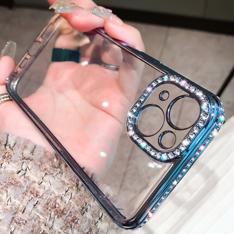 Luxury Glitter Diamond Transparent Case
