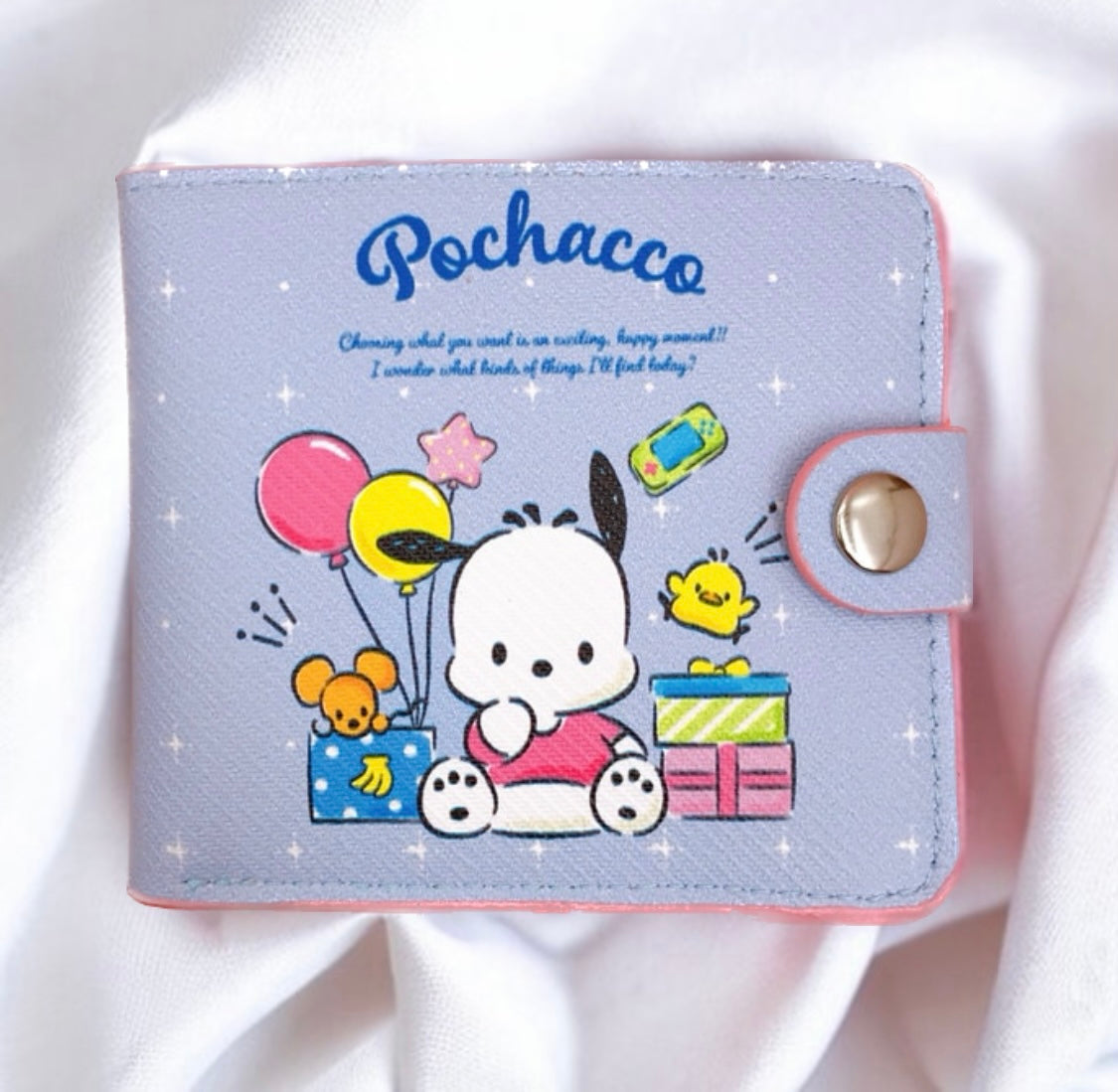 Cute Coin Purse and Card Holder Wallet with Buttons