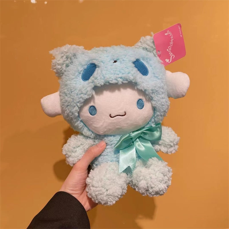 Sanrio Cartoon Kawali Kuromi My Melody Cinnamoroll Pillow Plush Toys Soft Stuffed Dolls for Kids Birthday Christmas Gifts - ShopCuteTrend